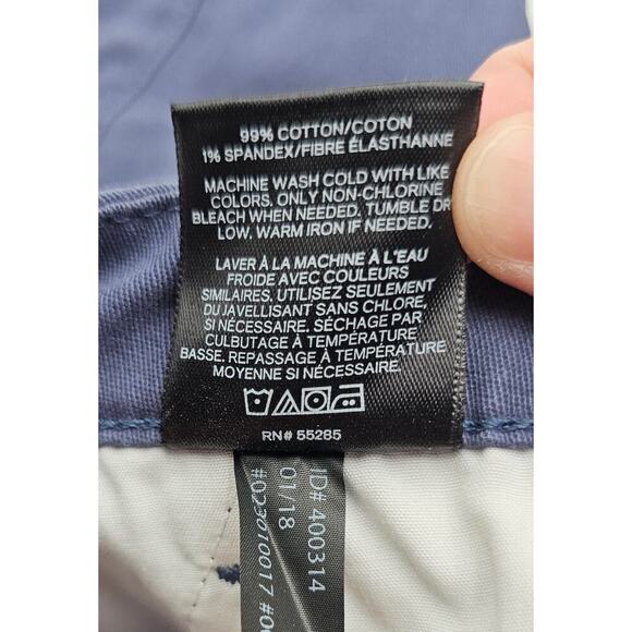 Express Women's Size 4 Blue Shortie Low Rise Chino Shorts - Picture 4 of 8